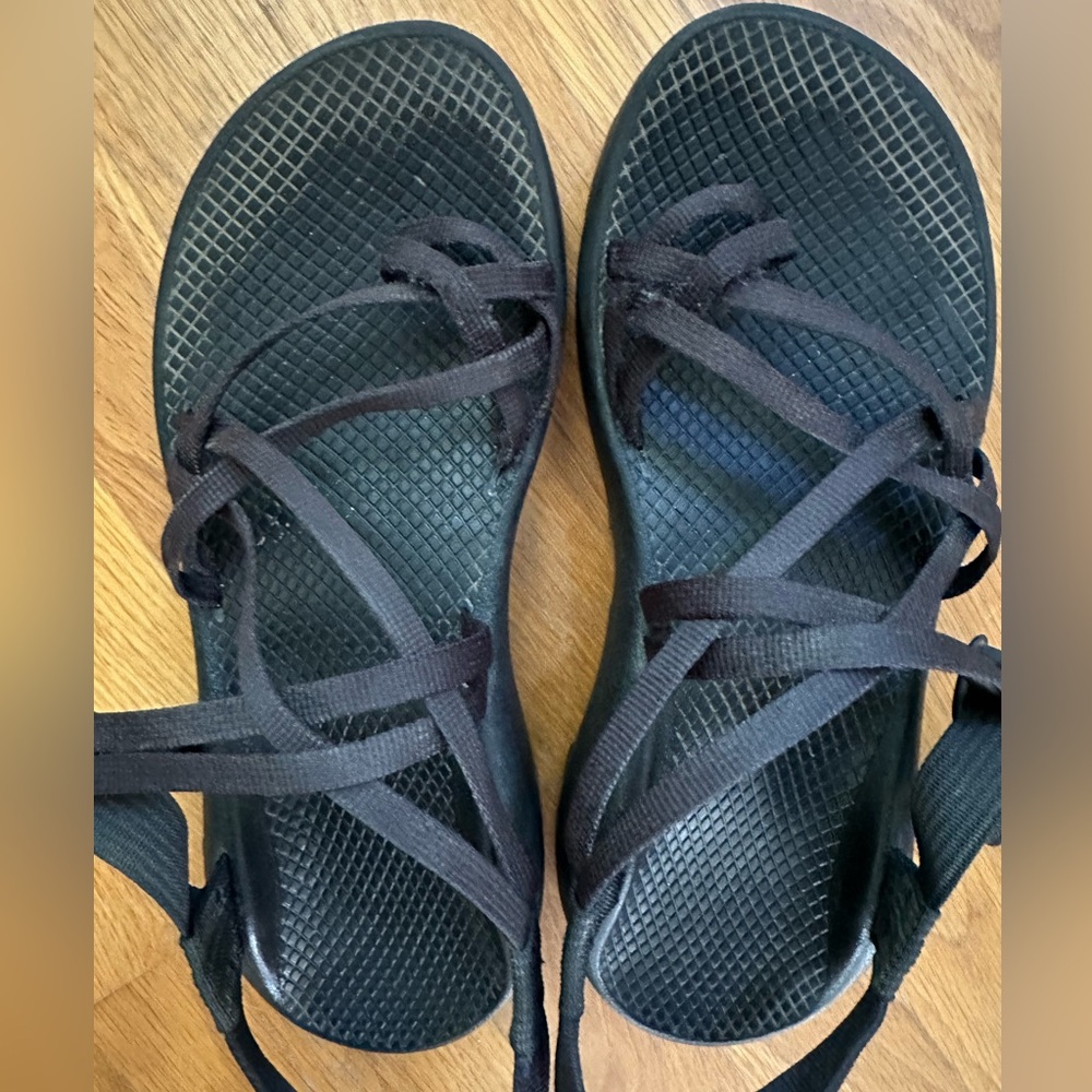 Women's Black Strappy Sandals